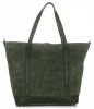 Bőr táska shopper bag Vittoria Gotti zöld V2939